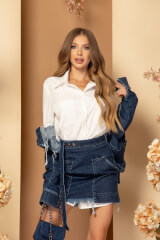 Dressed To Kill Fustă Din Denim - Imagine 18