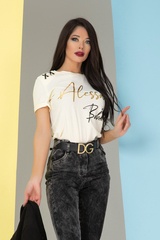 Alessa babe t-shirt - șampanie - Imagine 4