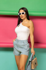 Sexy Choice Top cu un singur umăr - Imagine 10