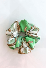 All I Want Is A Yacht Scrunchie - Green Print Mic - Imagine 4