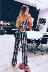 Pink tropic Pantalon de vară - Imagine 2