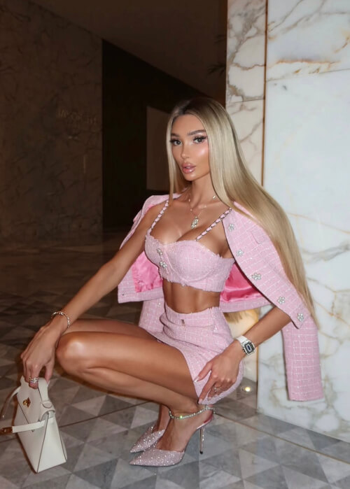Casual Luxe Sacou Scurt din Buclă - Pink