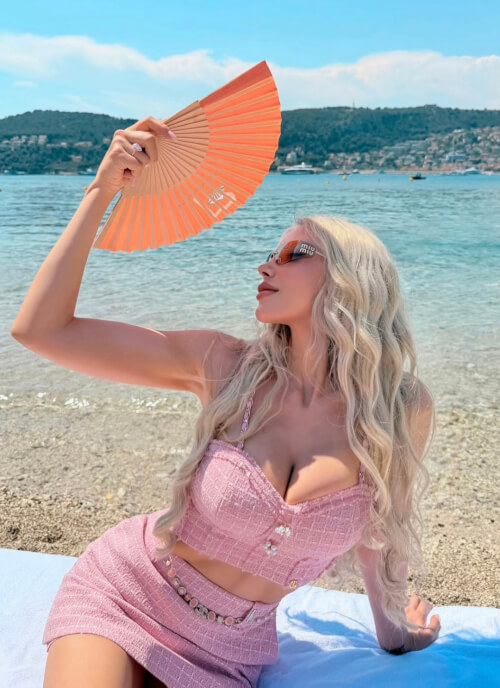Casual Luxe Fustă-Pantalon din Buclă - Pink