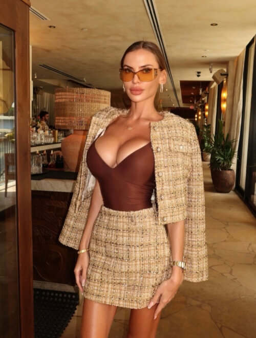 Casual Luxe Sacou scurt din Buclă - Gold