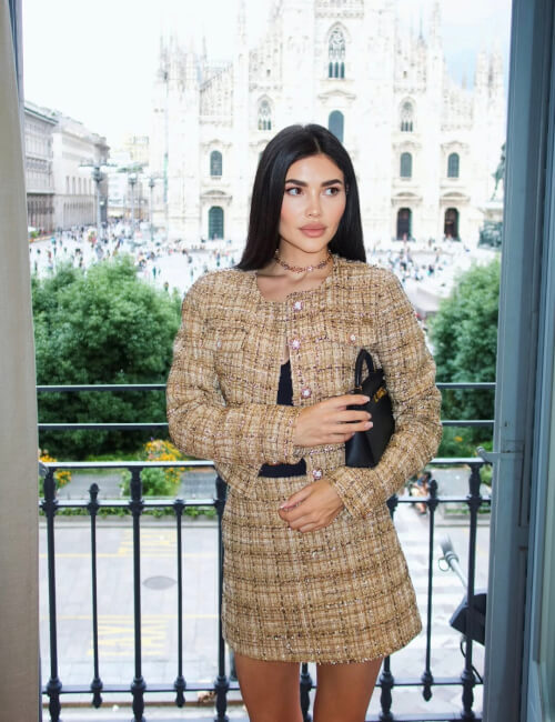 Casual Luxe Fustă-Pantaloni din Buclă - Gold