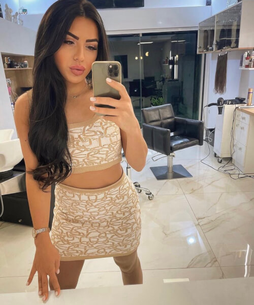Alessa luxury crop-top din tricotaj