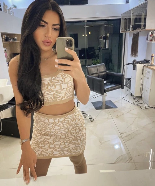 Alessa luxury crop-top din tricotaj